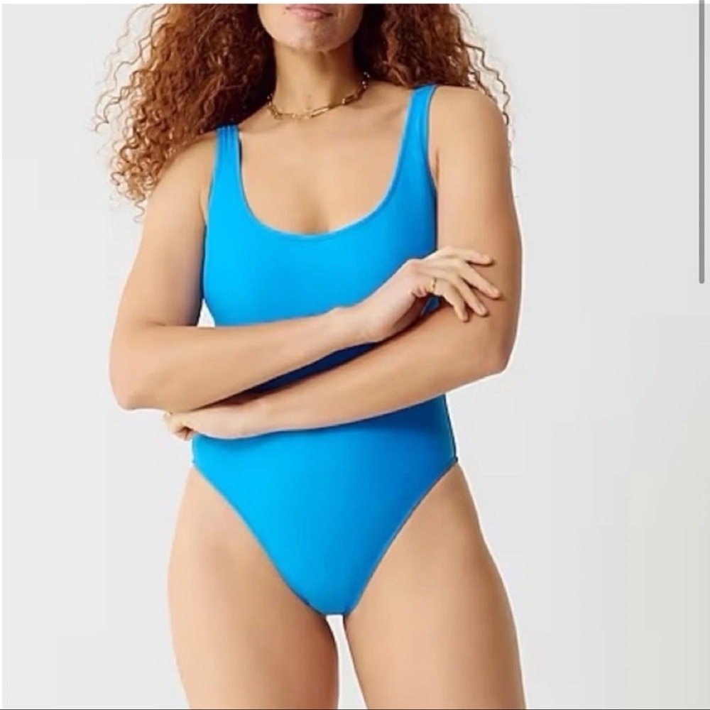 J Crew Heritage Scoopback One Piece Swimsuit Sz 16 NWT